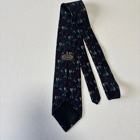 Frame - Vintage Silk Golf Tie - Picture 4 of 4